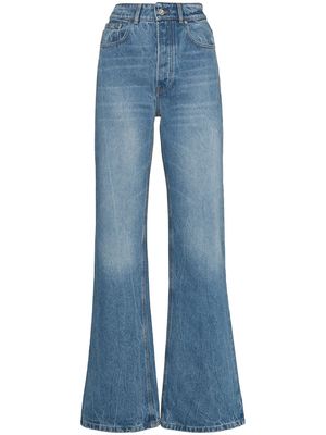 Paco Rabanne high-rise wide-leg jeans - Blue