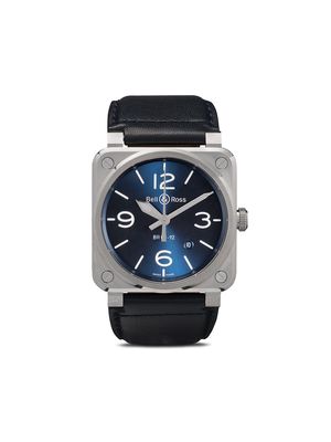 Bell & Ross BR 03-92 Blue Steel 42mm - Blue and grey