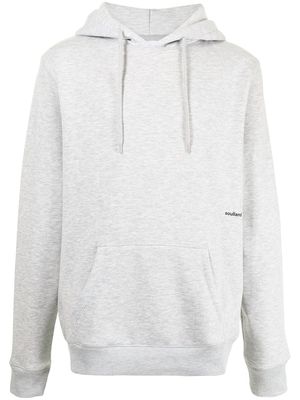 Soulland side logo print hoodie - Grey
