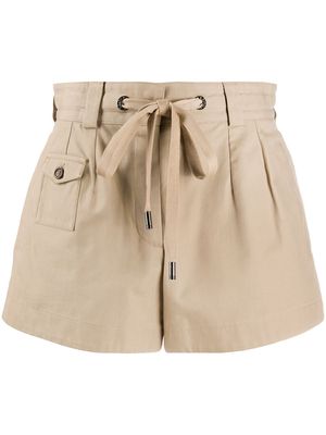Dolce & Gabbana high-rise tie-waist shorts - Brown