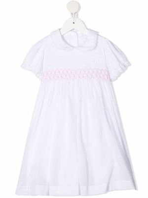 Siola contrast-trim cotton dress - White
