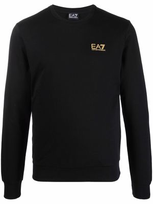 Ea7 Emporio Armani logo-print sweatshirt - Black
