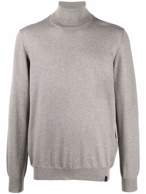 Fay roll neck wool sweater - Neutrals