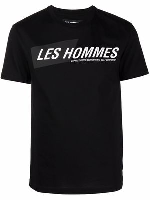 Les Hommes logo-print T-shirt - Black