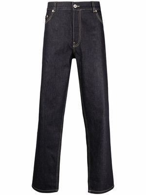 Maison Kitsuné mid-rise straight-leg jeans - Blue