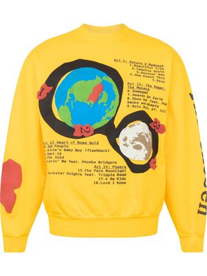 Kid Cudi x Cactus Plant Flea Market For MOTM III sweatshirt - Yellow