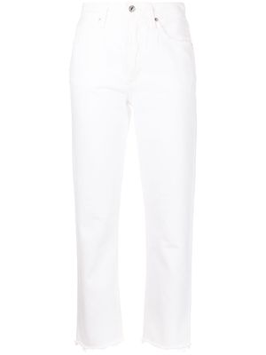 Citizens of Humanity high-rise cropped jeans - White