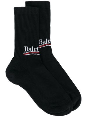 Balenciaga Bal logo socks - Black