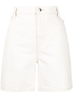Alexander Wang thigh-length cotton-denim shorts - White