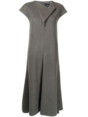 Goen.J cowl-neck wool-blend dress - Grey