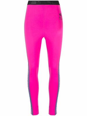 ETRO logo-print leggings - Pink
