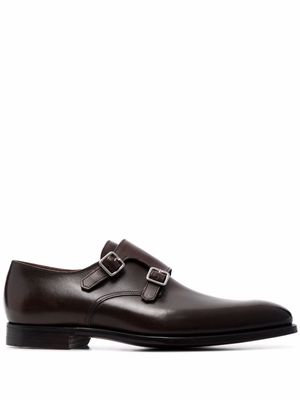 Crockett & Jones leather monk shoes - Brown