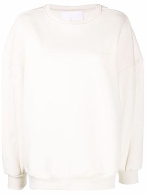 REMAIN embroidered-logo sweatshirt - White