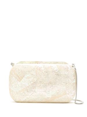 Isla mother of pearl clutch - Neutrals