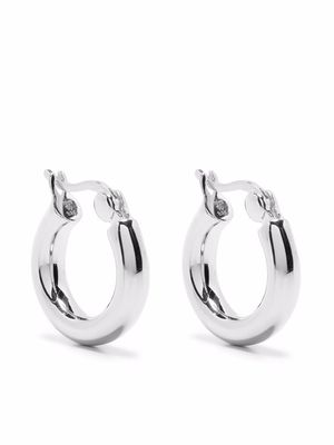 Tom Wood Thick small classic hoop earrings - Silver