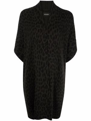 Zadig&Voltaire Indiany leopard cardigan - Green