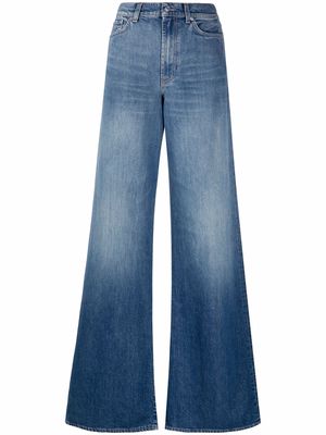 7 For All Mankind high-rise wide-leg jeans - Blue