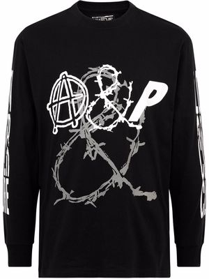 Palace x Anarchic Adjustment Counter Couture long-sleeve sweatshirt - Black
