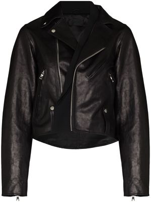 RtA Saige leather biker jacket - Black
