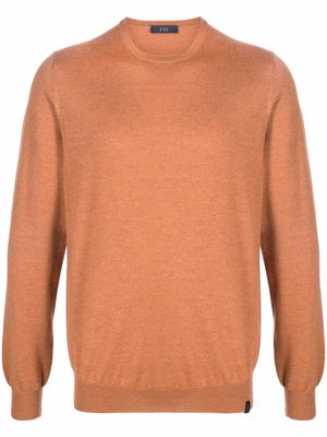 Fay crewneck fine-knit wool jumper - Orange