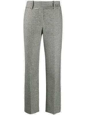Ermanno Scervino hounds tooth print trousers - Black