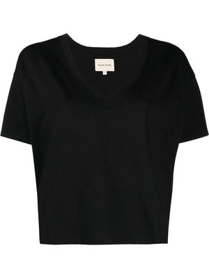Loulou Studio V-neck T-shirt - Black