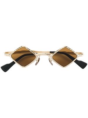 Kuboraum geometric tinted sunglasses - Gold