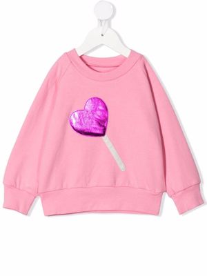 WAUW CAPOW by BANGBANG Sweetheart logo sweatshirt - Pink