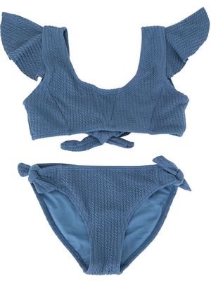 Duskii Girl Zoe ruffle bikini set - Blue