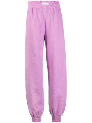 Gcds slouchy cotton track pants - Purple
