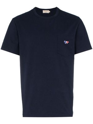 Maison Kitsuné Fox Motif T-Shirt - Blue