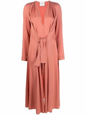 Forte Forte gathered mid-length dress - Pink