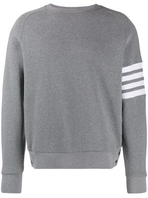 Thom Browne 4-Bar raglan-sleeve sweatshirt - Grey