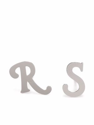 Raf Simons RS pin stud earrings - Silver