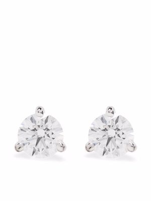 Loyal.e Paris 18kt recycled white gold Pur.e diamond earrings - Silver