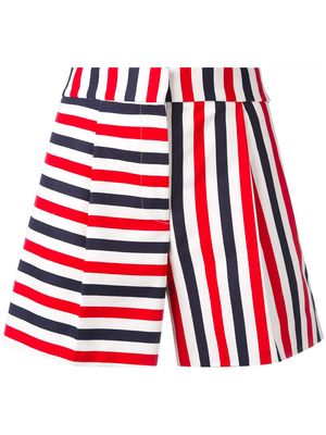 Thom Browne striped mini shorts - Red