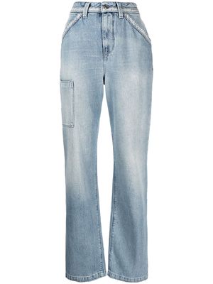 RtA multi-pocket straight leg jeans - Blue