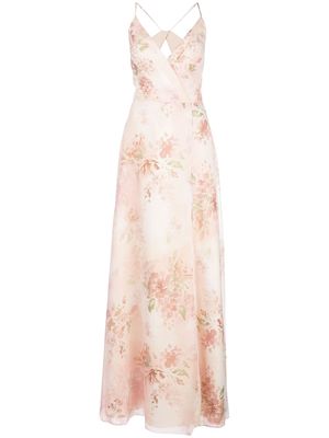 Marchesa Notte Bridesmaids Bridesmaids floral gown - Pink