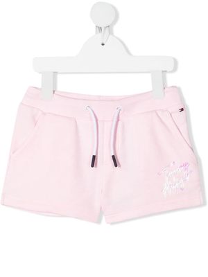 Tommy Hilfiger Junior Signature logo track shorts - Pink