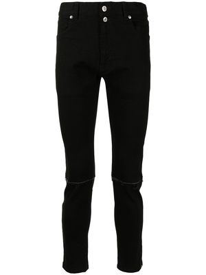 Undercoverism zip-ankles slim jeans - Black