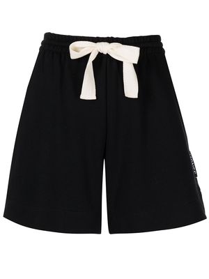 Monse Terry cotton shorts - Black