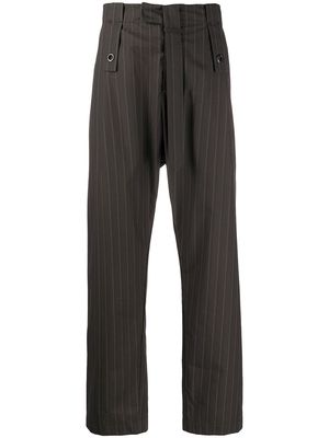 Craig Green striped straight-leg trousers - Grey