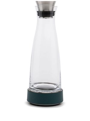 Pinetti leather-trim water bottle - Green