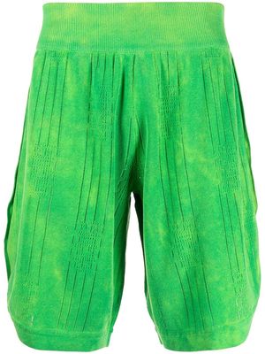 Gcds pleated knee-length shorts - Green