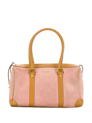 Gucci Pre-Owned two-tone duffle bag - Pink
