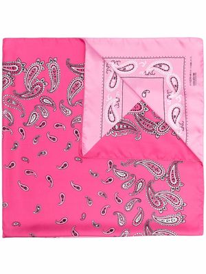 Kenzo paisley-print silk scarf - Pink