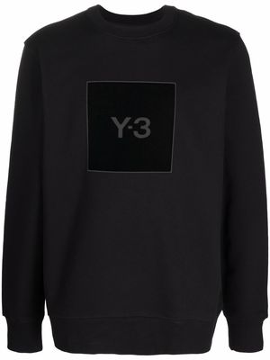Y-3 logo-print sweatshirt - Black