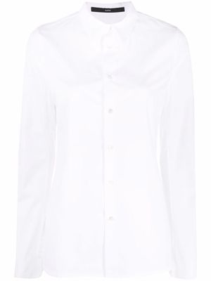 SAPIO point-collar longsleeved shirt - White