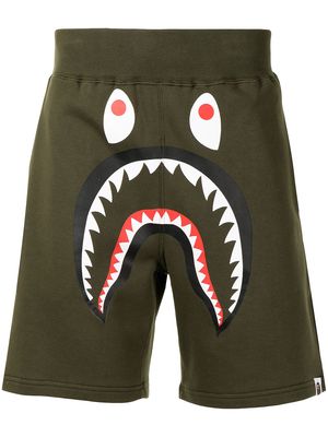 A BATHING APE® Shark sweat shorts - Green