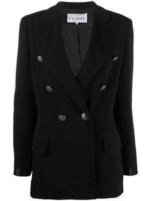 Gianfranco Ferré Pre-Owned 1990s double-breasted blazer - Black